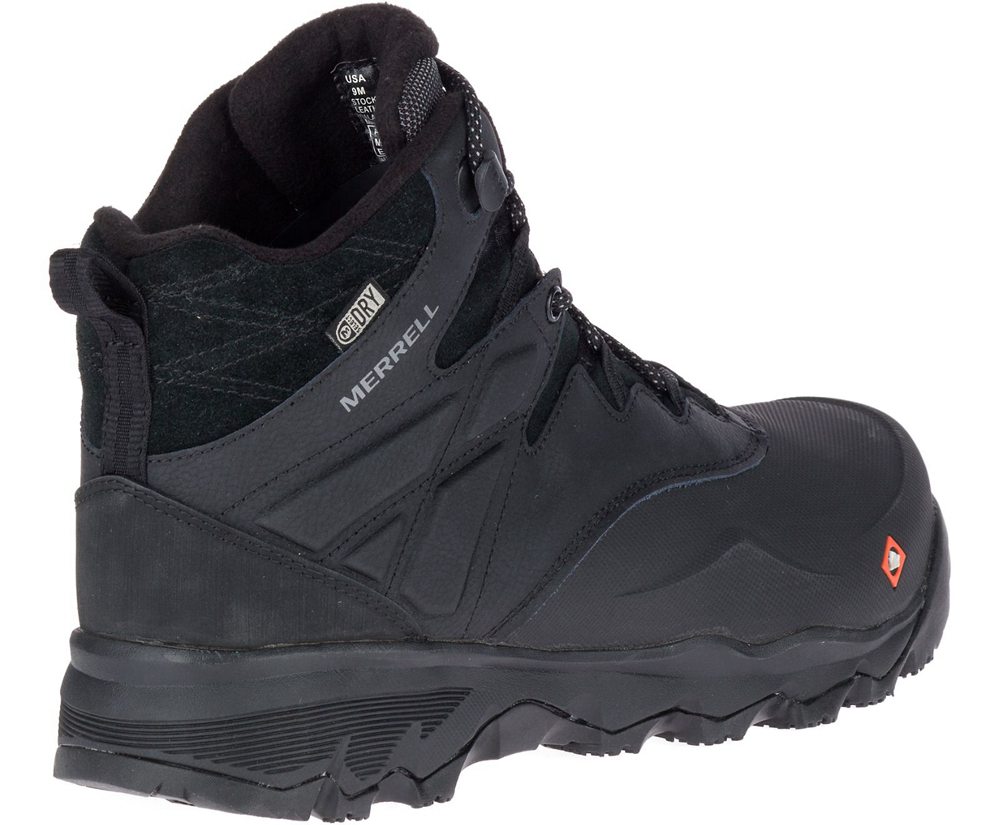 Kozaki Merrell Męskie Czarne - Thermo Adventure 6\" Ice+ Waterproof Comp Toe - 416735-CJG